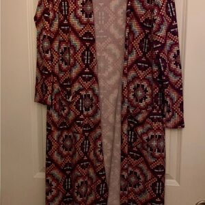 LuLaRoe Multicolor Geometric Pattern Cardigan